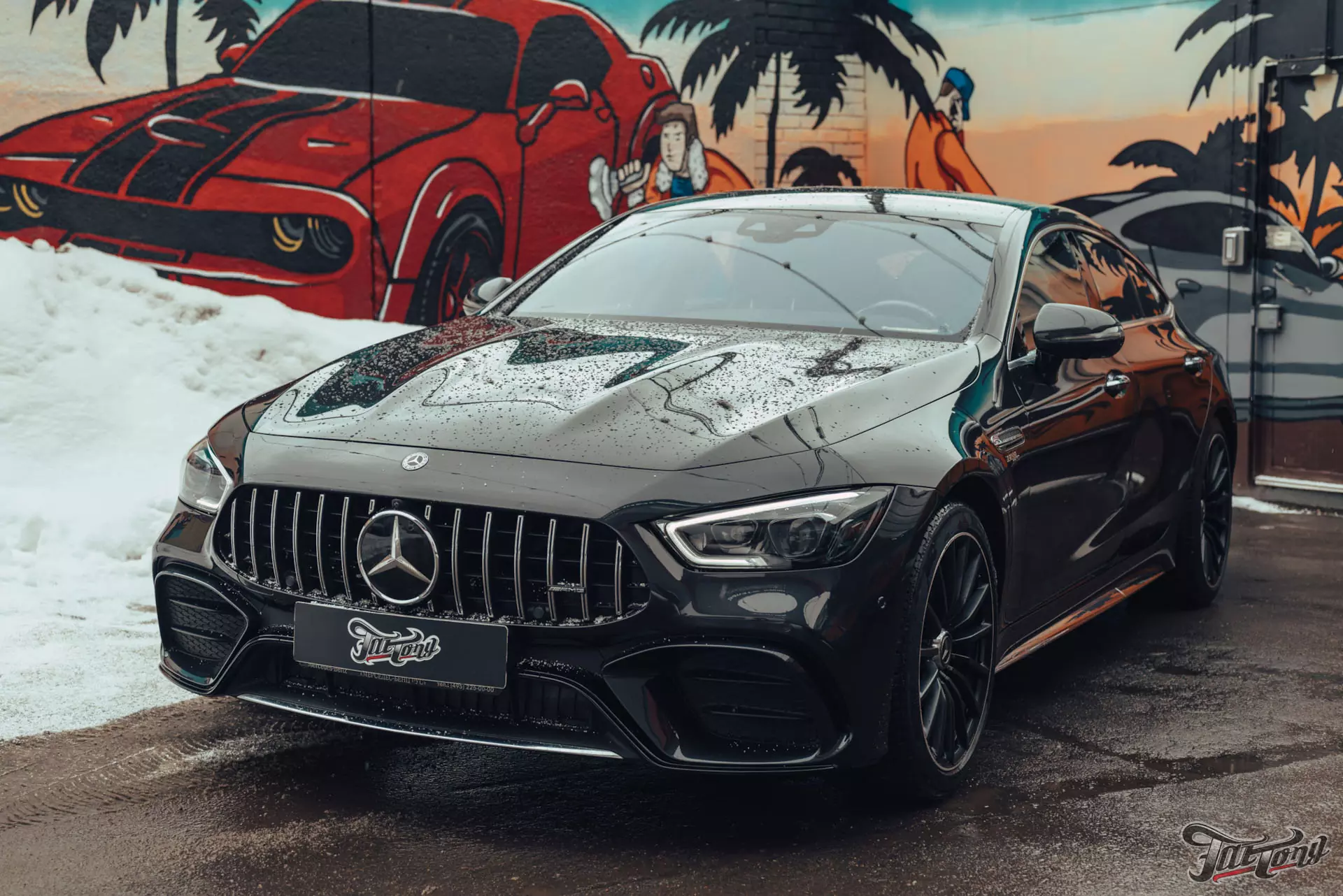 Mercedes-AMG GT 4 Door. Окрас бампера